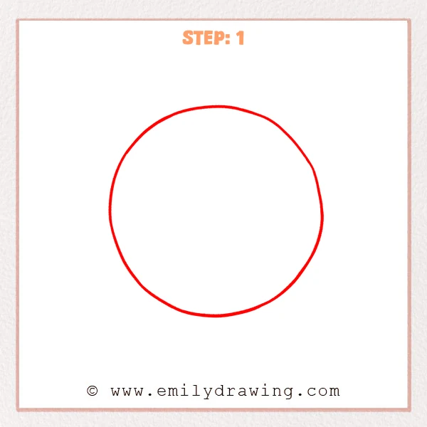 how to draw a captain americas shield - A single large circle forming the outer outline of Captain America’s shield.